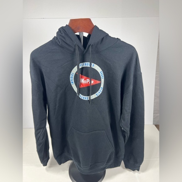 Gildan Black Sweatshirt Hoodie Classic Pullover - Picture 1 of 8